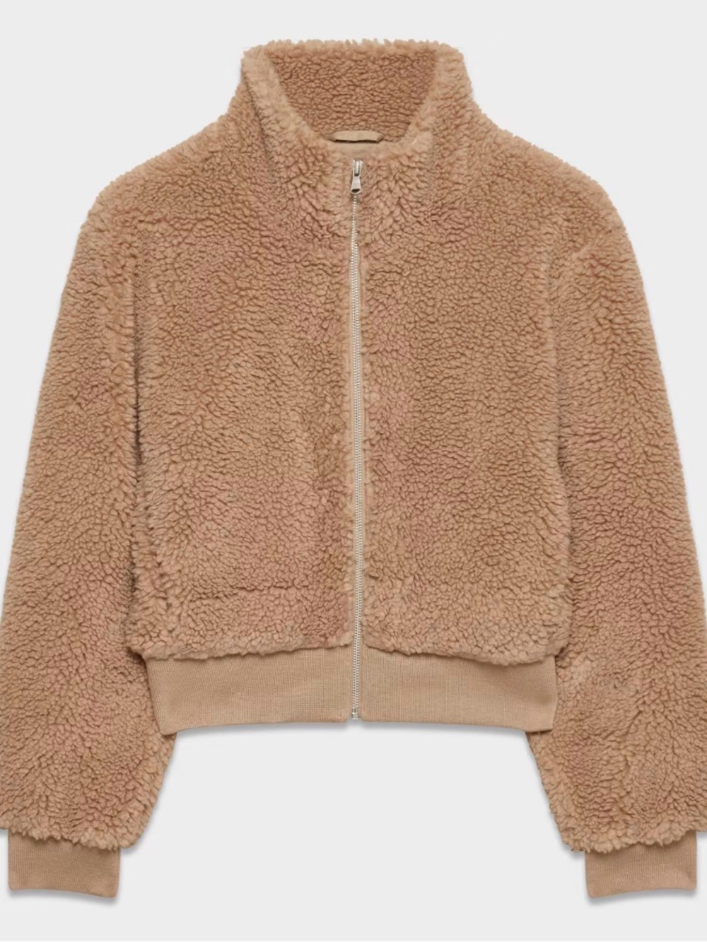 Aritzia Sunday Best Plush cosy cottagecore Sherpa Jacket in Beige small